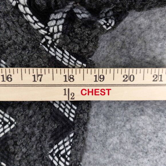 Lena Gabrielle New York Jacket Sz 6 Wool Blend Geometric Bouclé Button Front - Picture 4 of 9